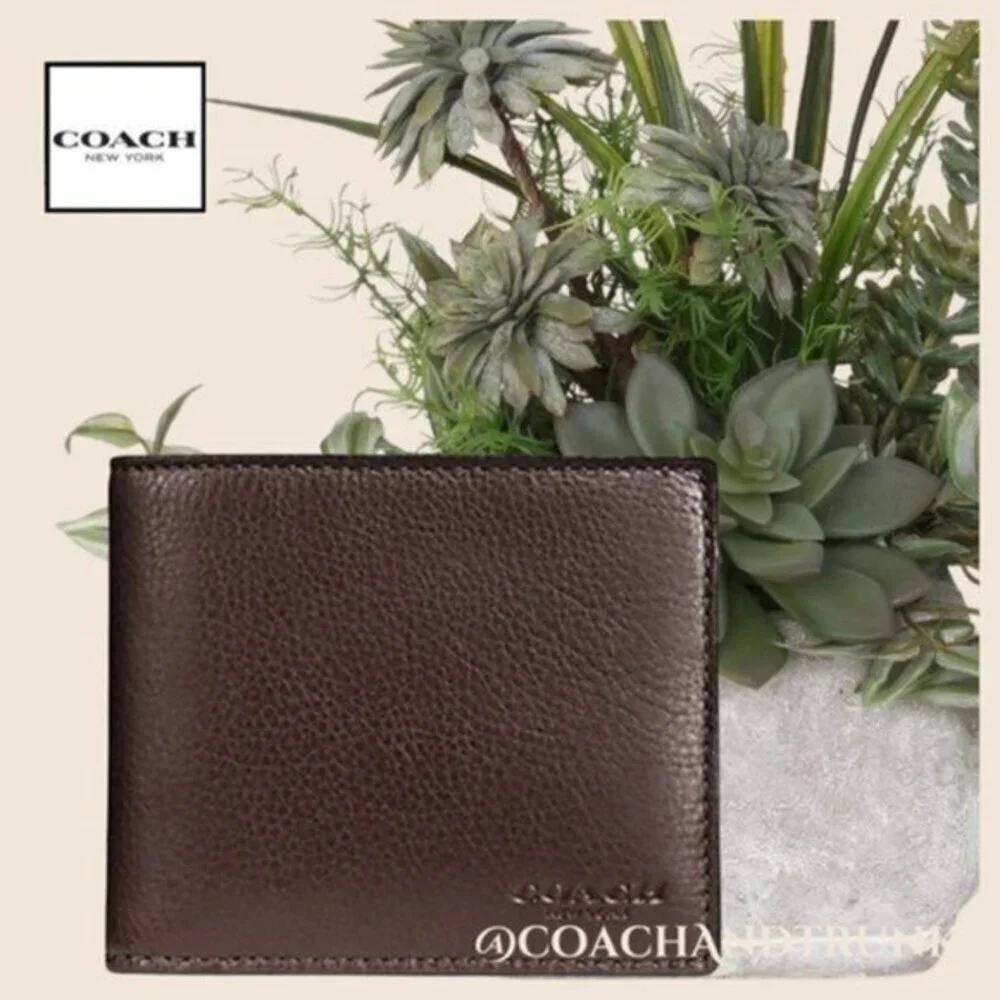 COACH Leather 3 in‎ 1 Wallet Compact Mahogany NWT
