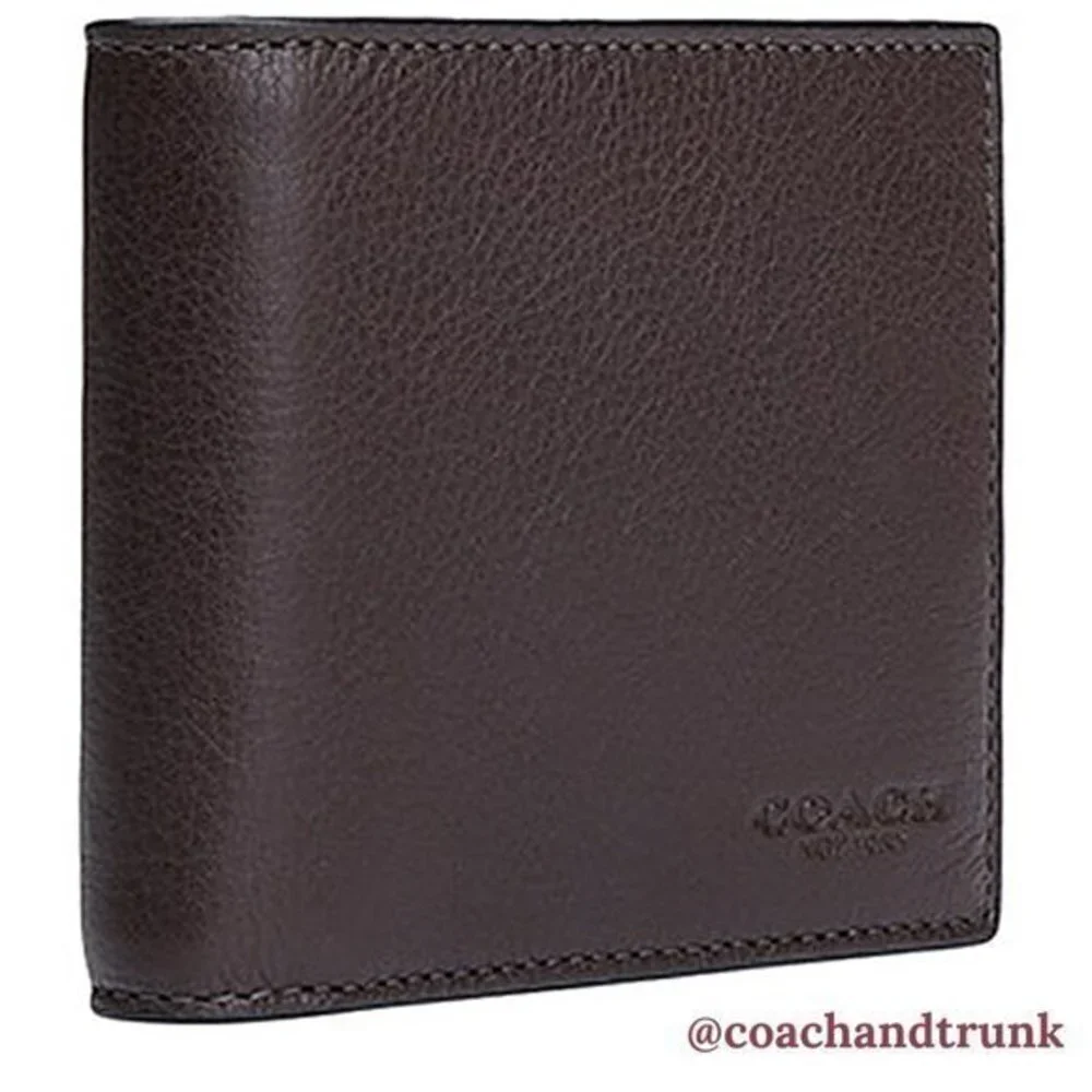 COACH Leather 3 in‎ 1 Wallet Compact Mahogany NWT