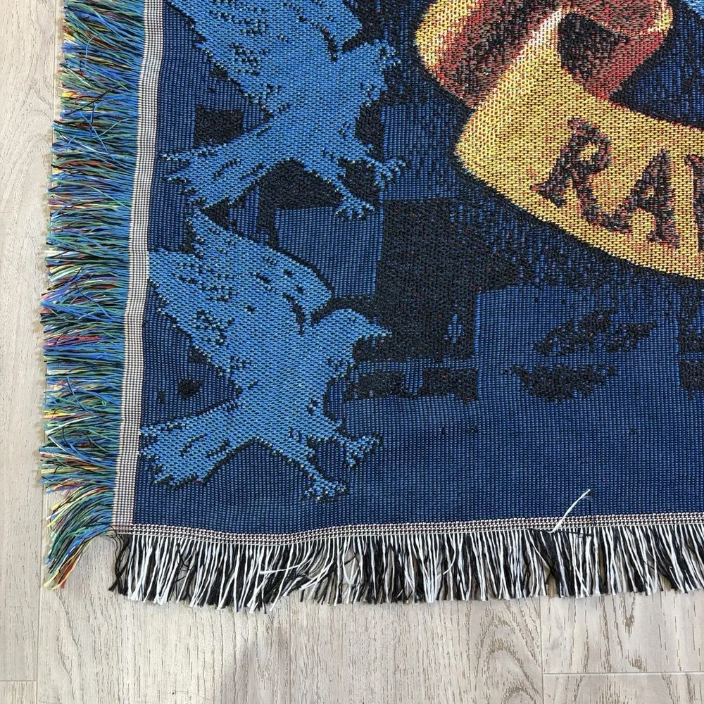 Harry Potter Ravenclaw Fringed Tapestry Jacquard 62 x‎ 50-inch Throw