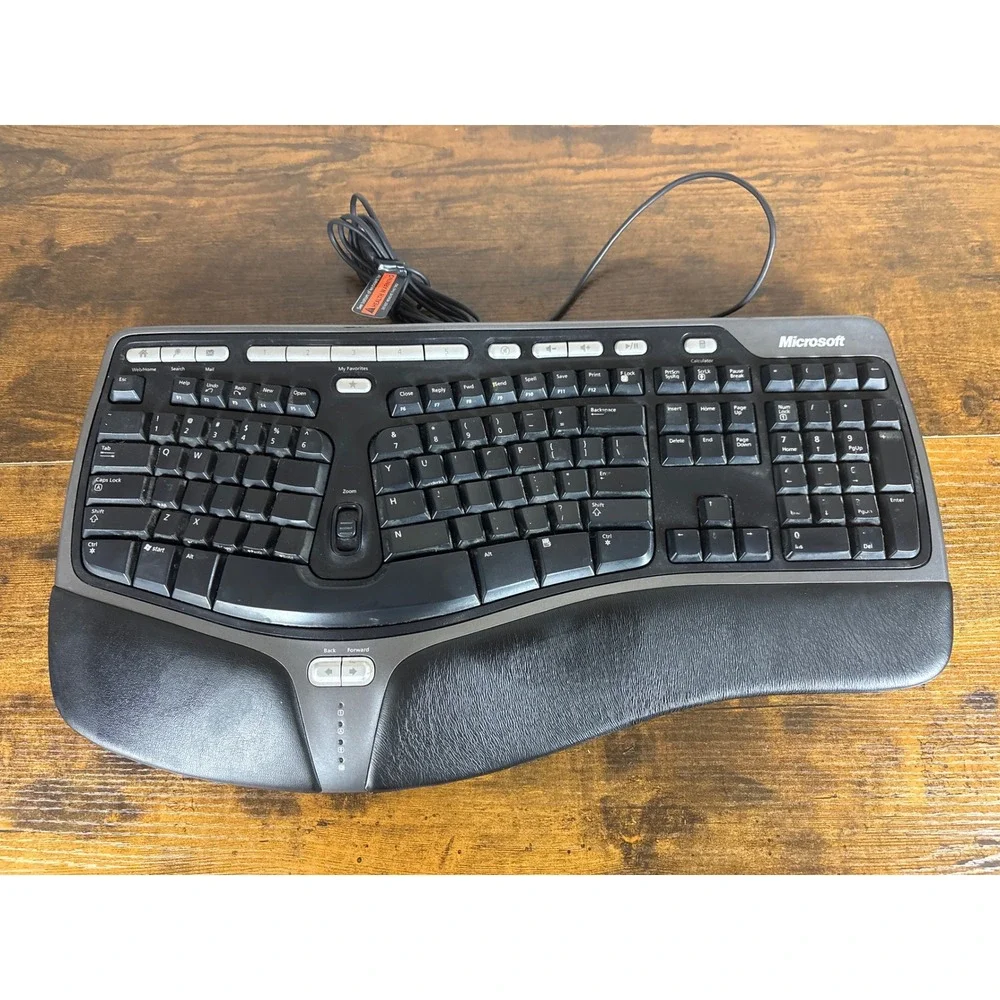 Microsoft Natural Ergonomic Keyboard 4000 v1.0 Wired USB Black KU-0462‎