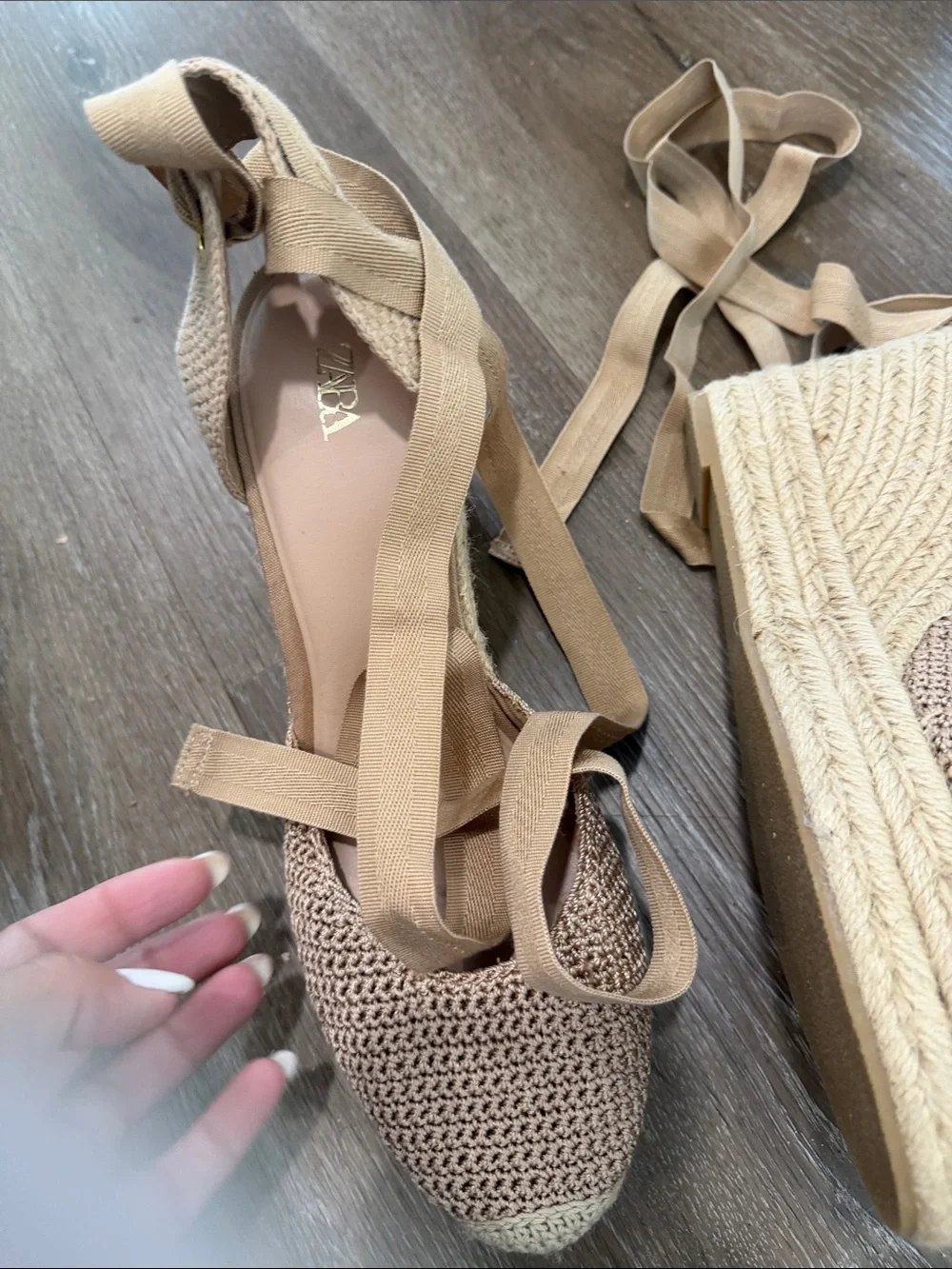 Zara espadrille flats