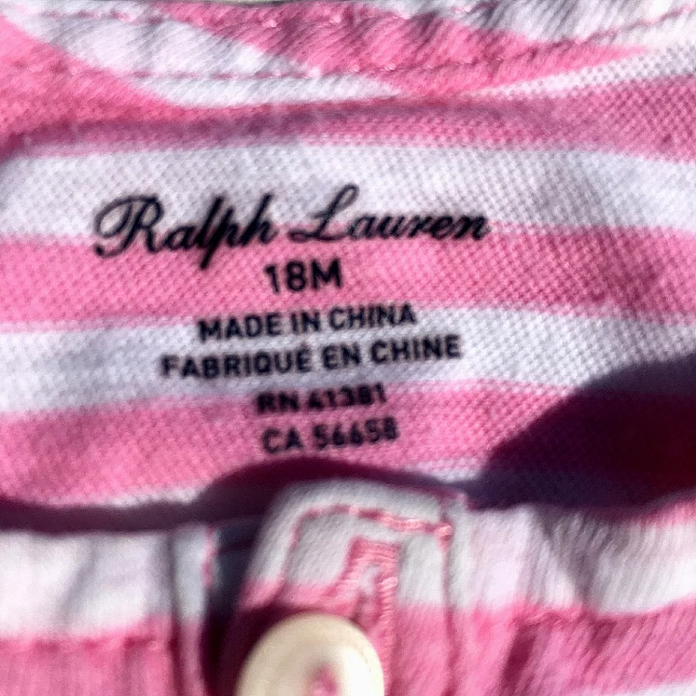 RALPH LAUREN Baby Doll Tank Top Size 18 Months