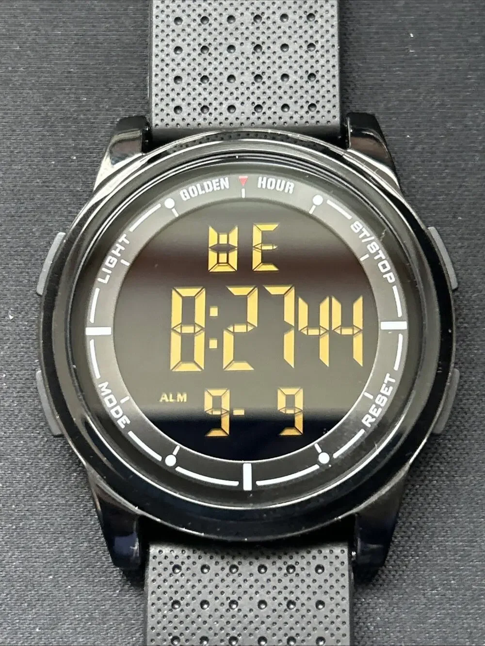 Golden Hour All Black Digital Watch