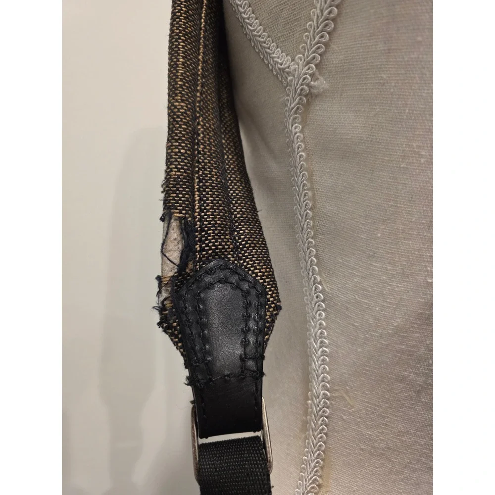 FRYE‎ Ivy Nylon Backpack Brown Black Grunge Distressed Travel