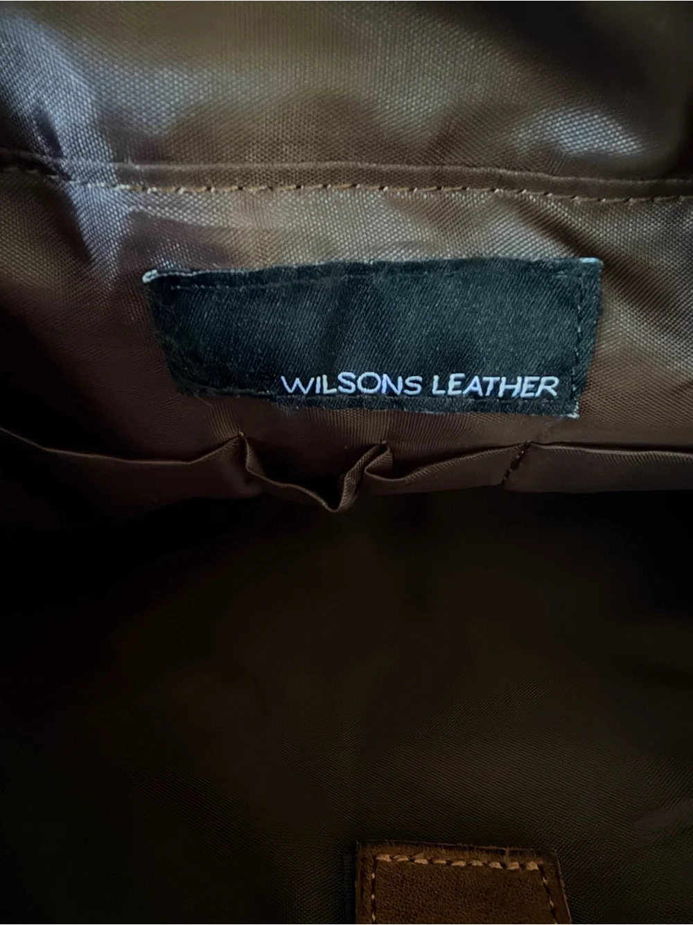 Wilsons Leather Vintage Canvas Laptop Messenger Bag Briefcase Satchel Brown