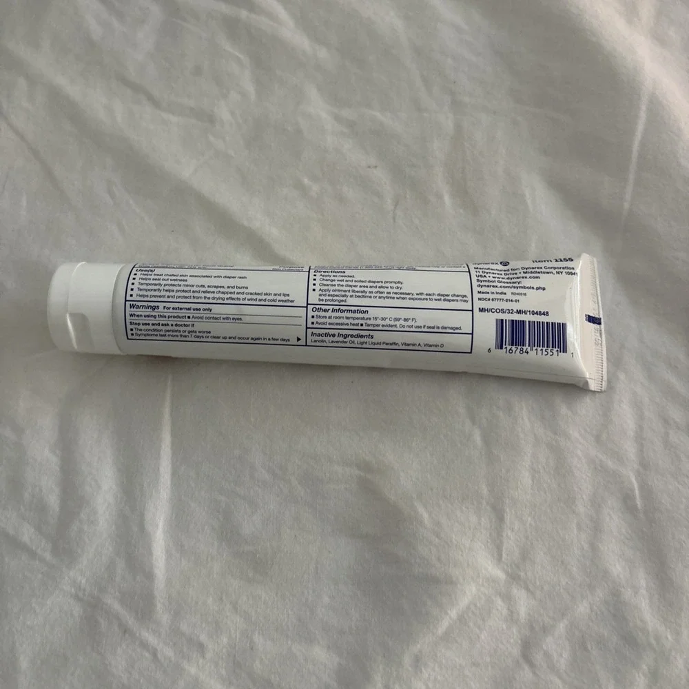 We Care Vitamins A&D Ointment Diaper Rash Skin Protectant 4 oz 1155
