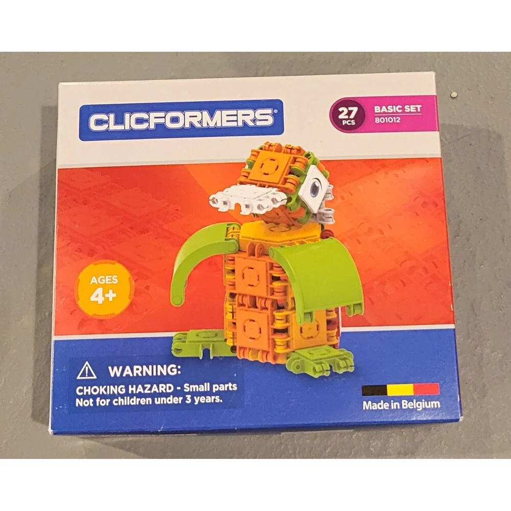 Clicformers Basic Set 27-Piece Plastic Interlocking Blocks Animals MPN 801012