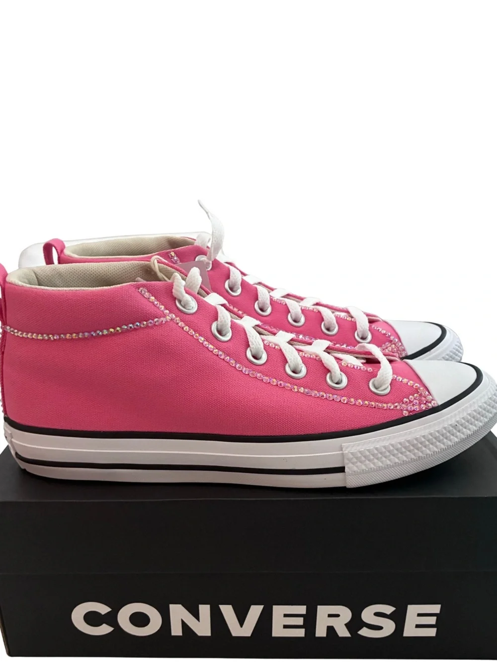 Converse custom blinged