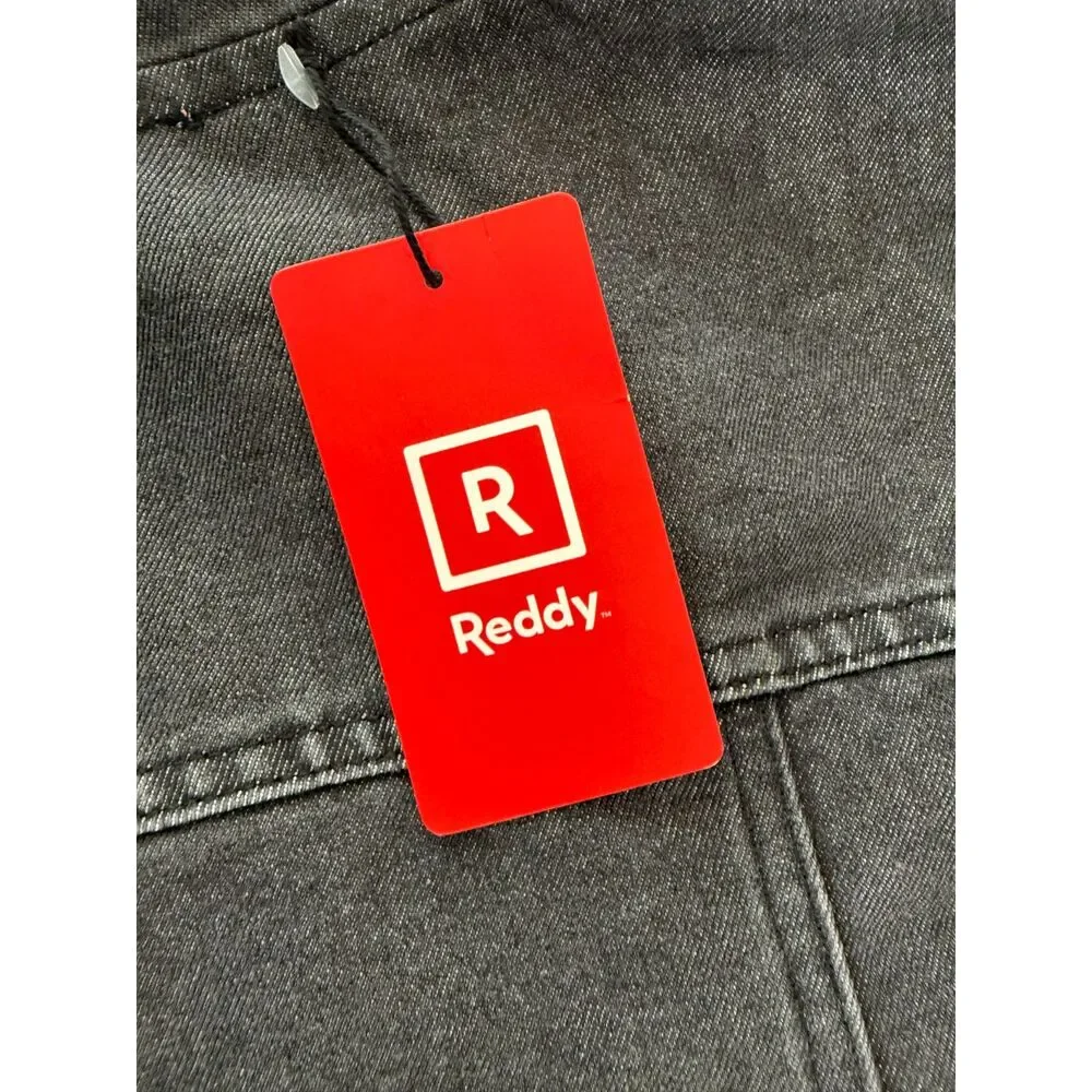 Reddy Dog Jacket XXL Black Denim Hooded Pet Coat Vest New With Tags