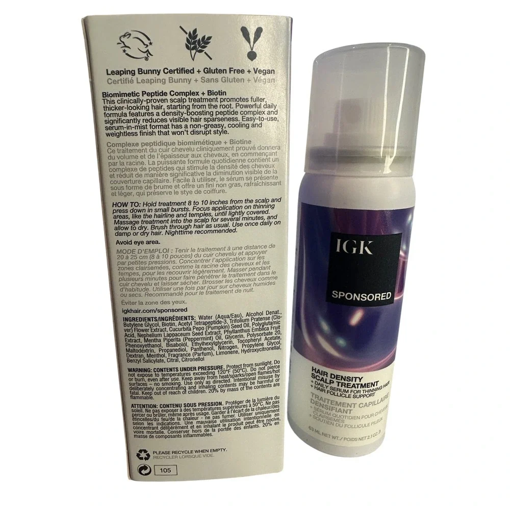 igk sponsored hair