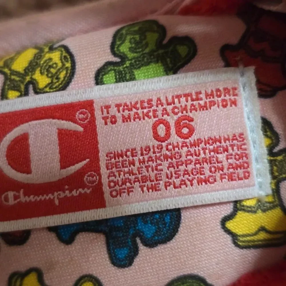 Champion multicolored fabric