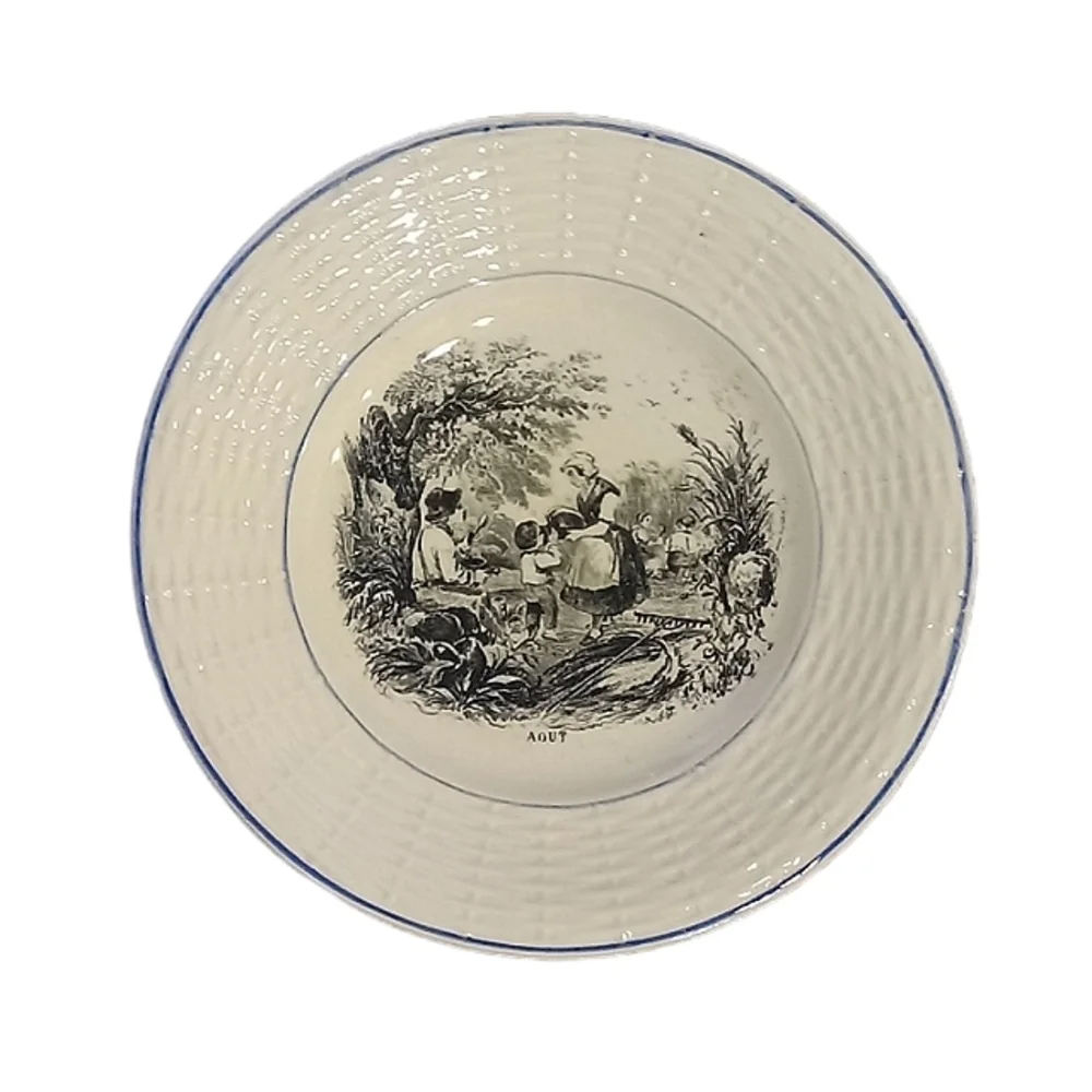 Digoin Sarreguemines set ceramic