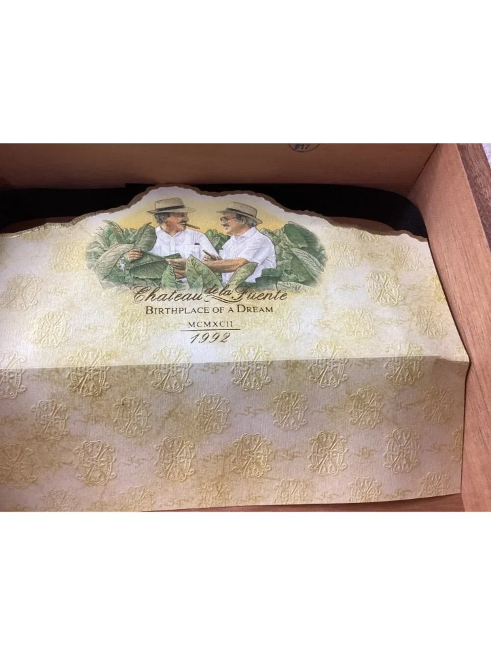 Fuente Fuente OpusX Chateau De La Fuente Perfection No. 2 Wooden Cigar Box 1992