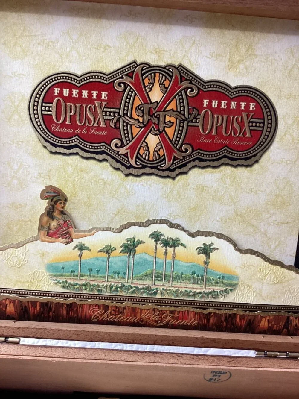 Fuente Fuente OpusX Chateau De La Fuente Perfection No. 2 Wooden Cigar Box 1992