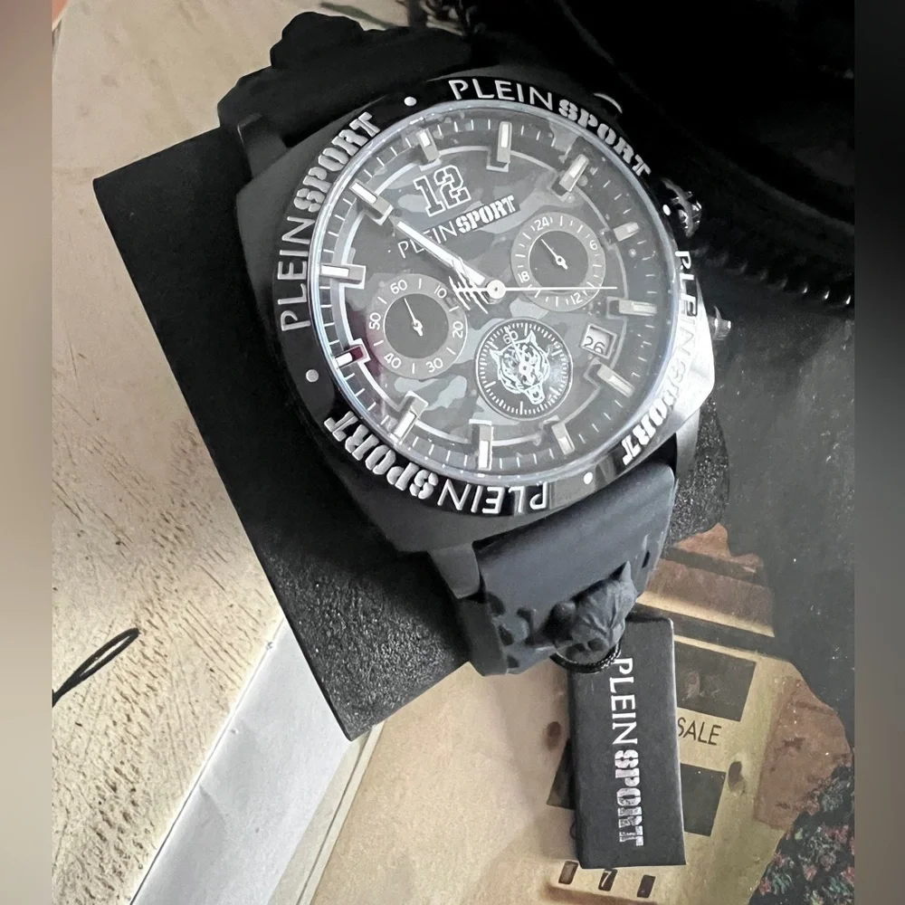 Plein Sport Black Chronograph Watch