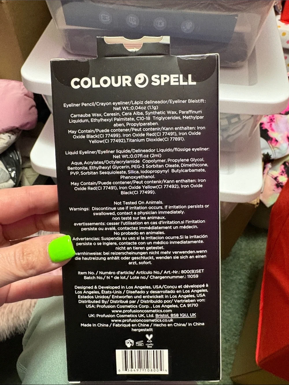 Colour spell brown kohl