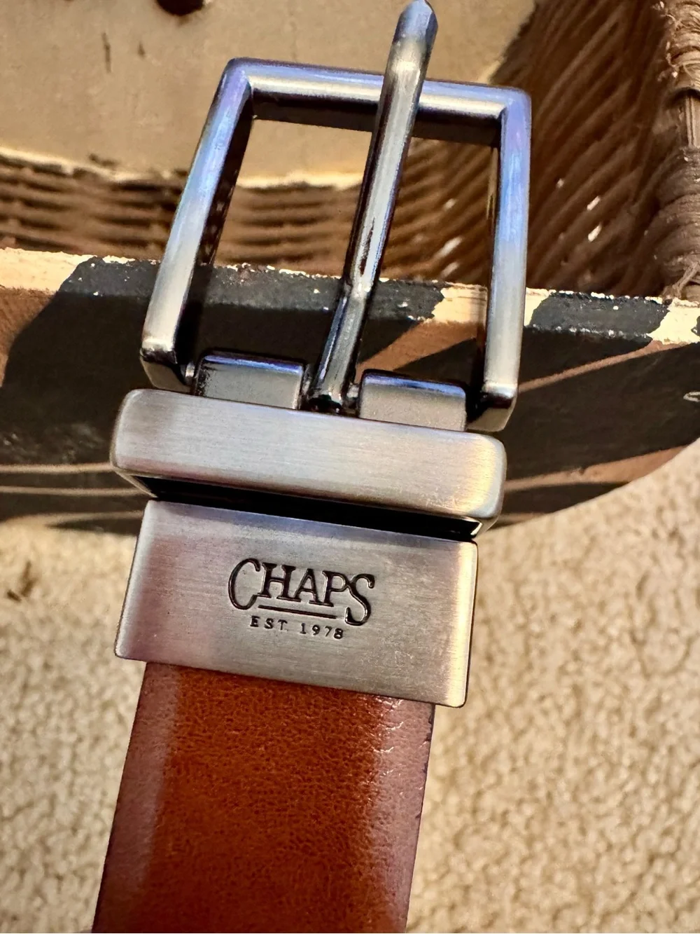 Chaps branded belt