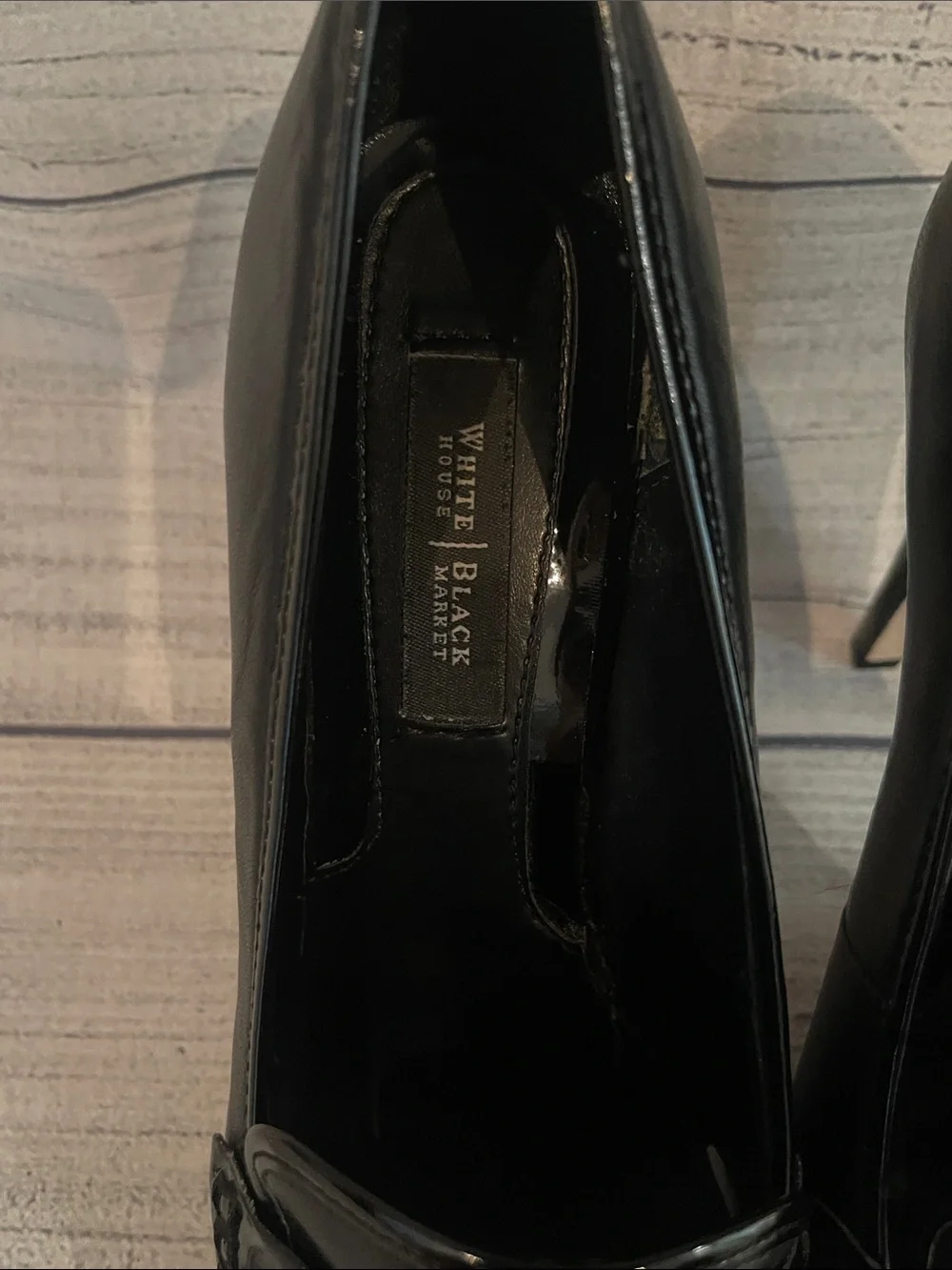 White House Black Market chic platform