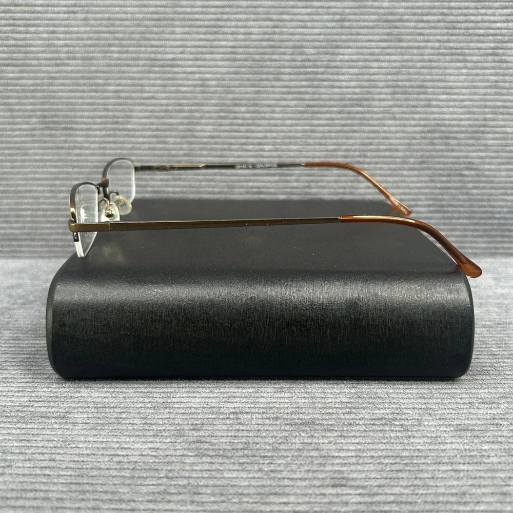 Casino Eyewear CB1083 Bronze Semi Rimless Rectangular Frames 52-16-140