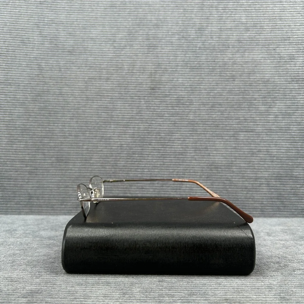 Oscar by Oscar de la Renta OS226 059 135 Silver Brown Y2k Eyeglass Frames