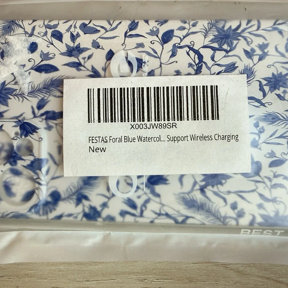 Case Brand Blue and White Flowers iPhone Promax Phone Case New