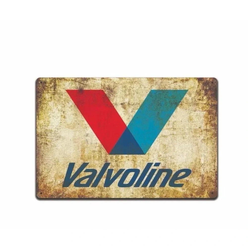 Valvoline Gas Oil Sign Station, Garage‎ Auto Shop Retro Rustic Tin Man Cave New