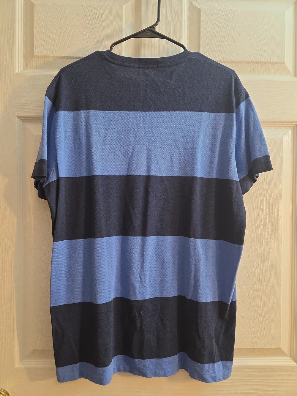Ralph Lauren Blue & Navy Horizontal Stripe Polo Tee