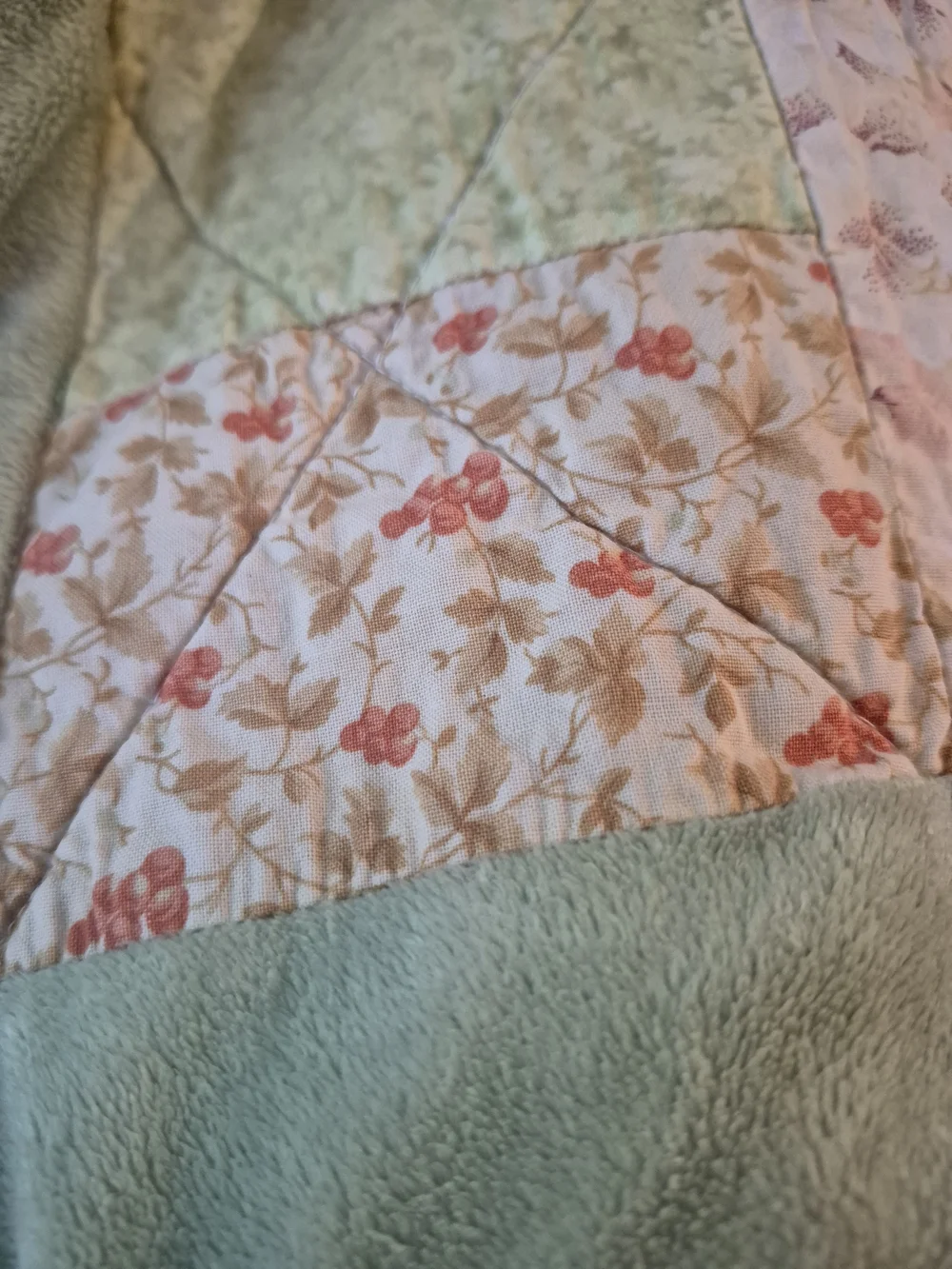 Handmade quilted patchwork
