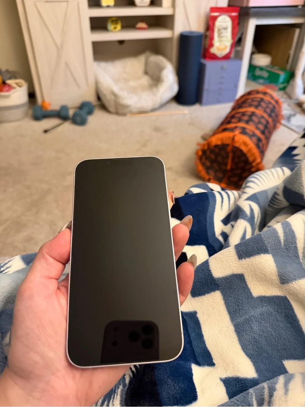 Apple smartphone featuring