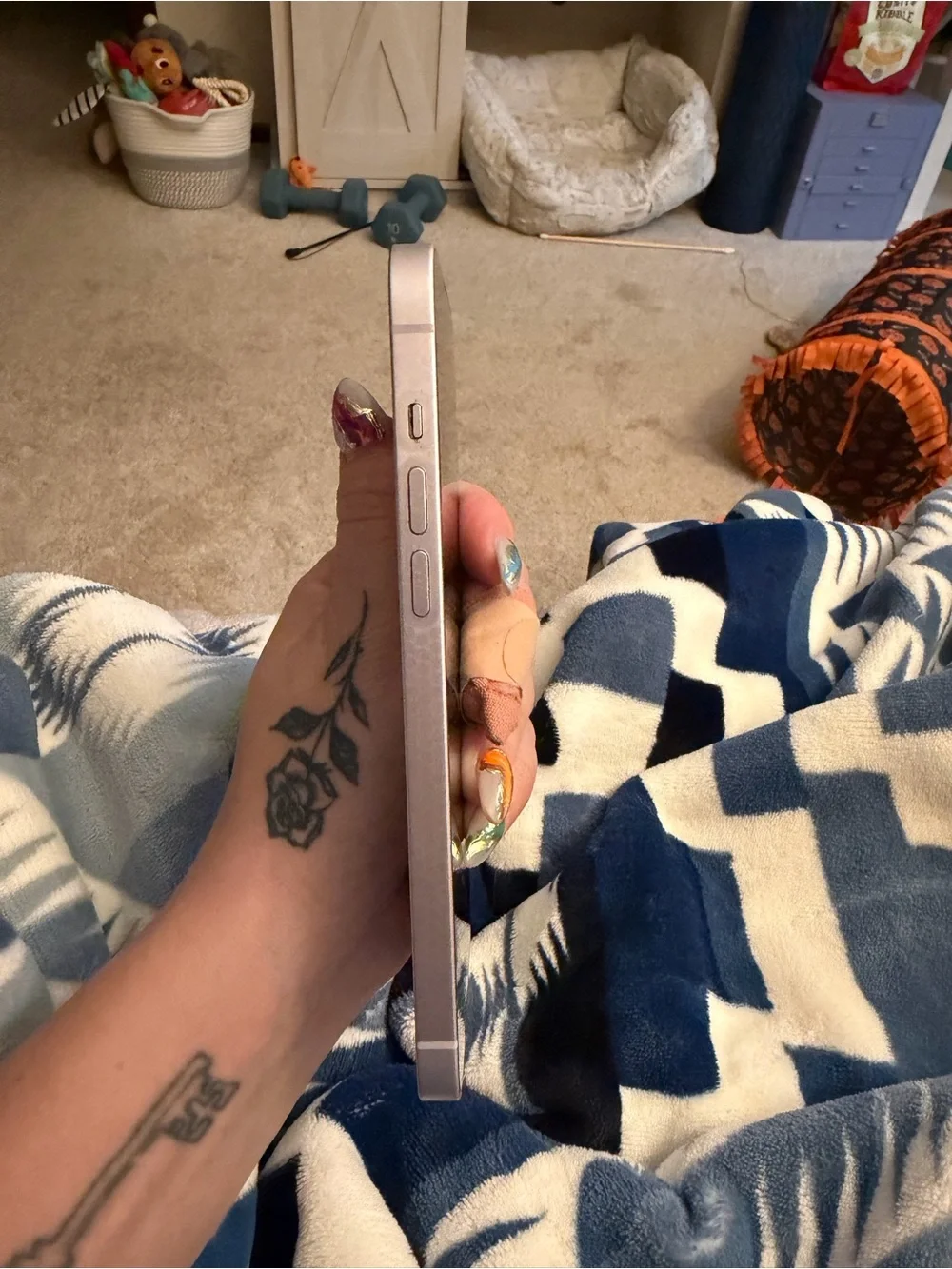 Apple smartphone featuring
