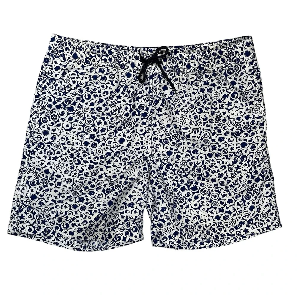 Brooks Brothers Men's Blue Montauk Seashell Lined 6