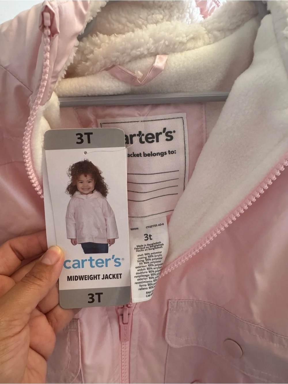 Carters light pink