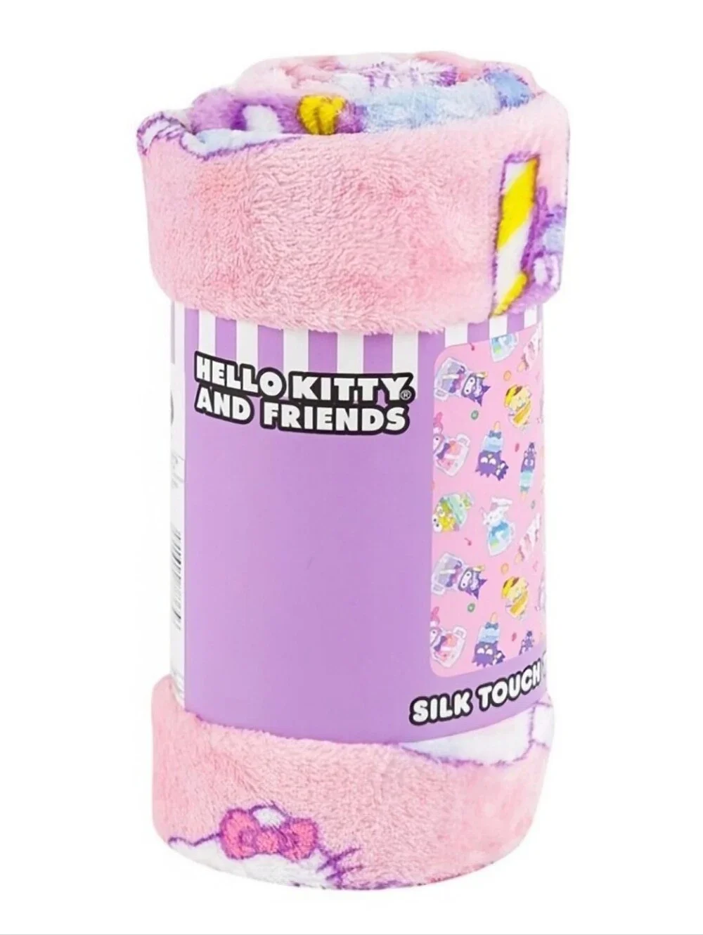Sanrio Hello Kitty and Friends Silk Touch Throw Blanket 40x50 Pink Plush