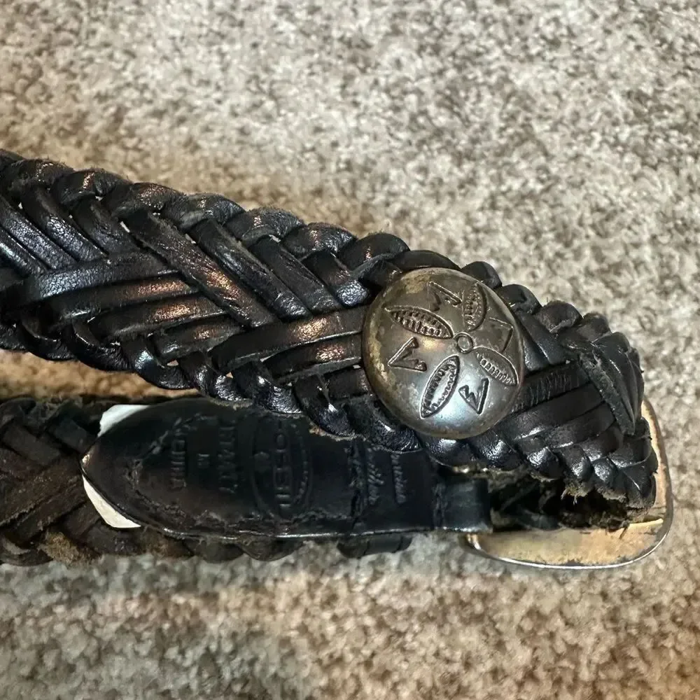 Fossil Black Women’s Braided Belt M