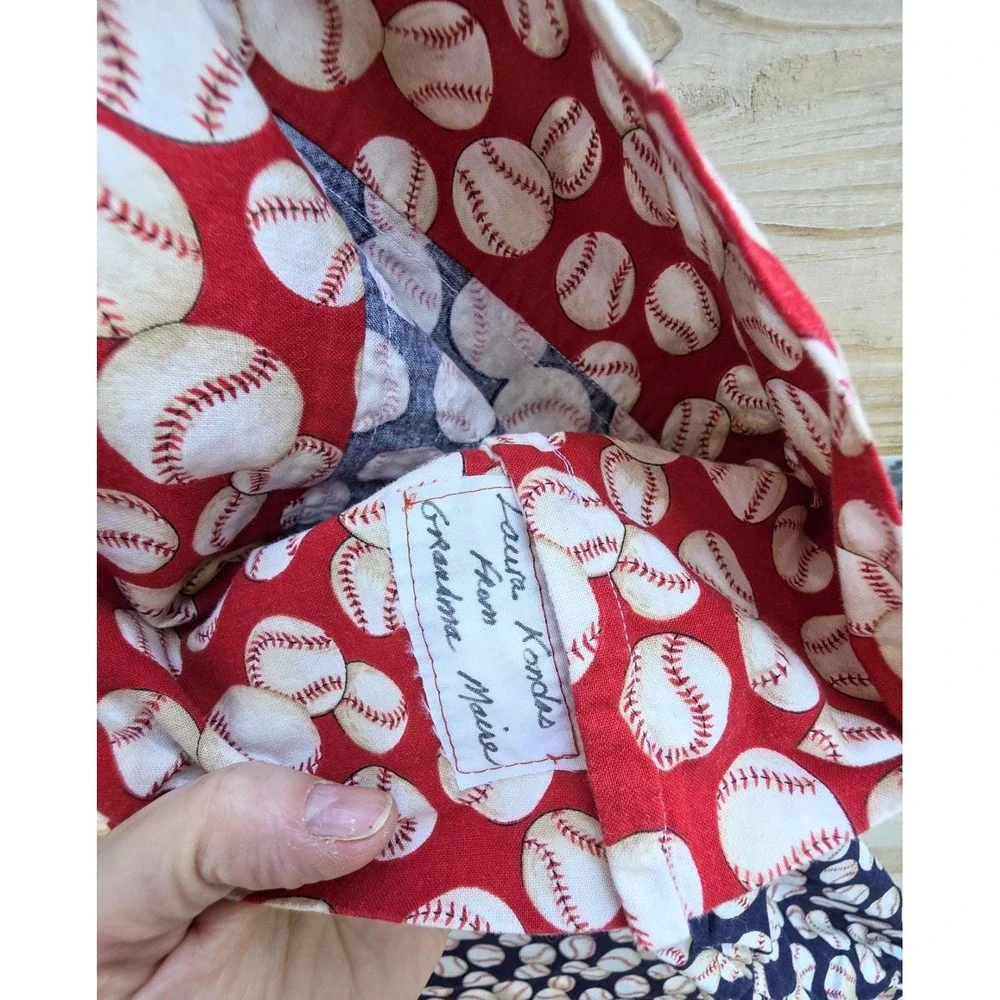 Handmade baseball pillowcase