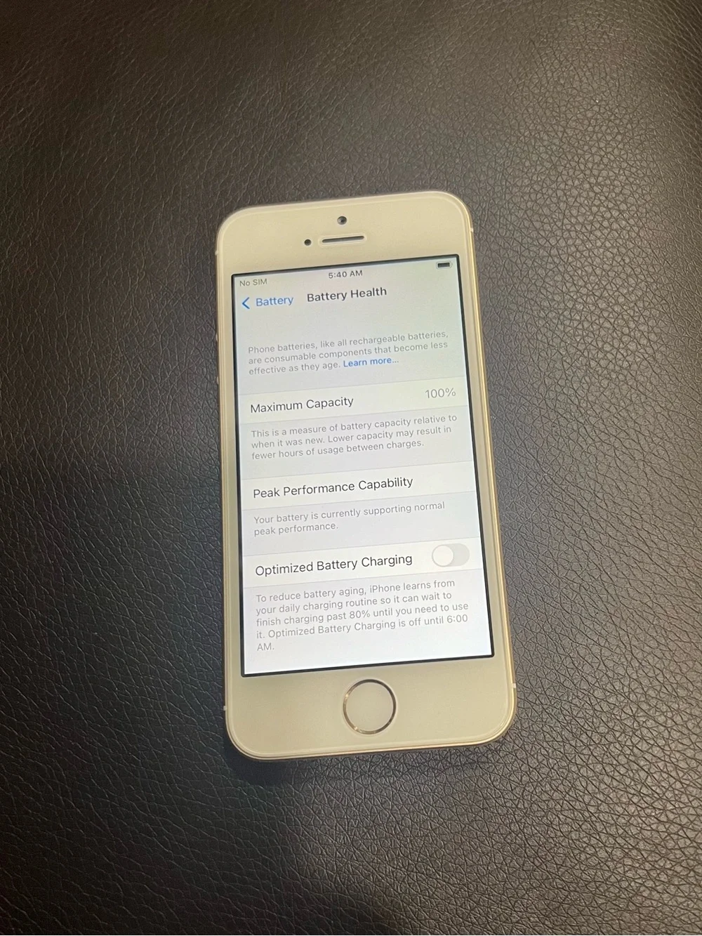 Apple iPhone SE 16GB (1st Gen) Fully Functional AT&T, Wi-Fi 100% Battery Mint