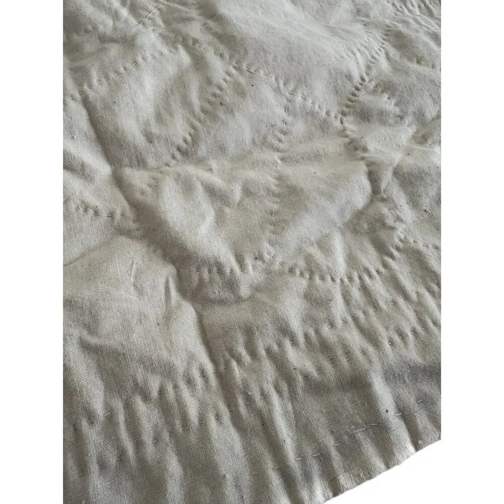 Handmade Quilted quilt Table Topper Dresden Plate Style Floral Cottage Decor 16”