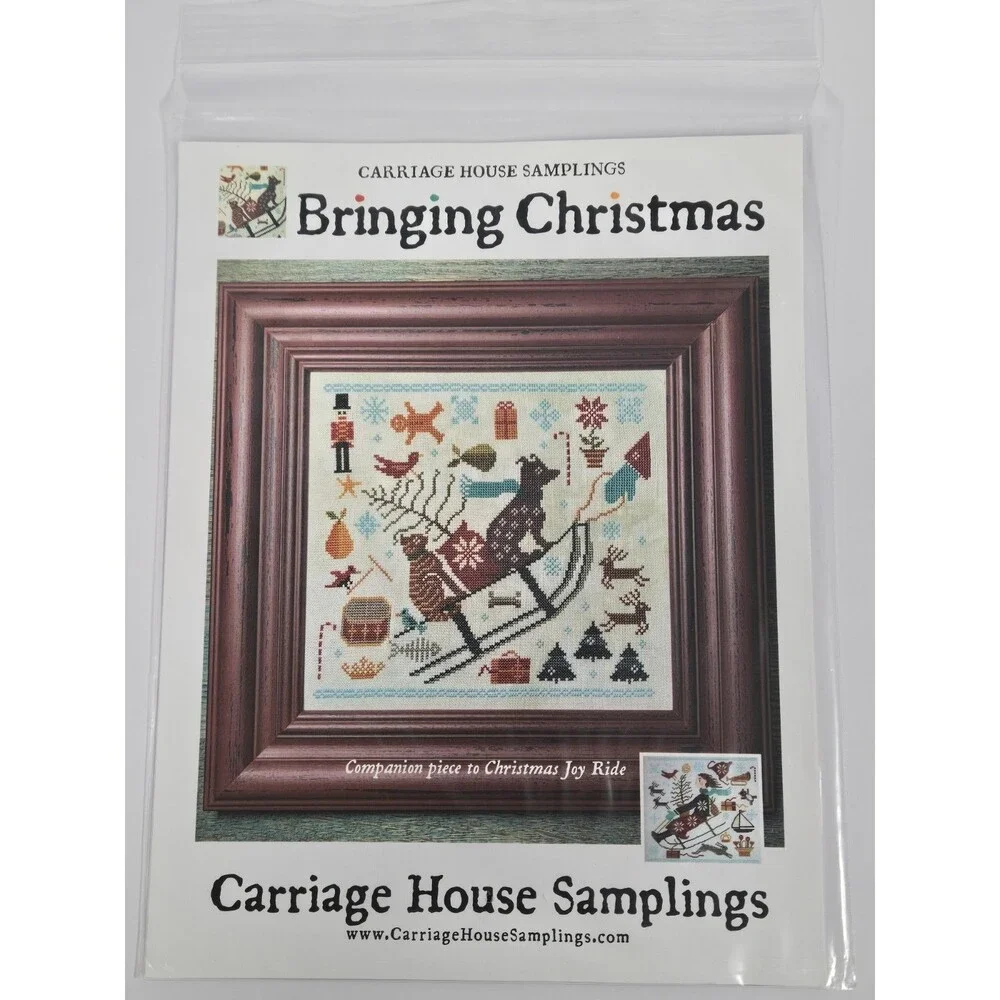Carriage House Samplings Bringing Christmas Cross Stitch Pattern Chart 2019