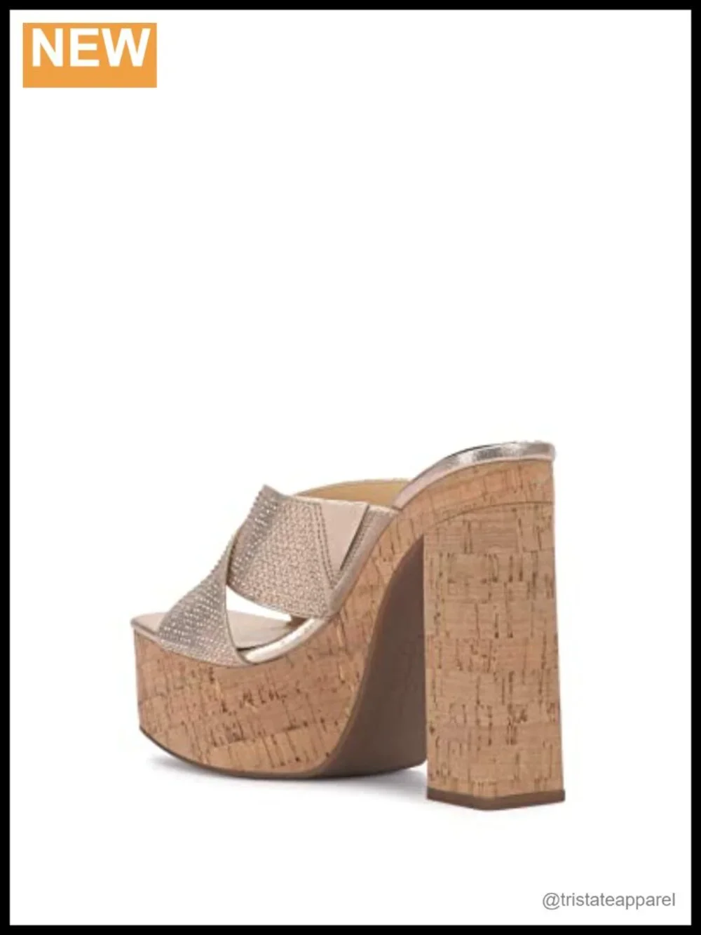 Platform Wedge Sandals Slip On X-Strap Open Toe Dress Shoes