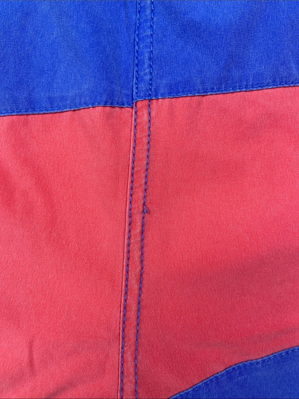 Fair Harbor Men's Blue & Red Swim‎ Trunks with Drawstring Beach Coastal Pool