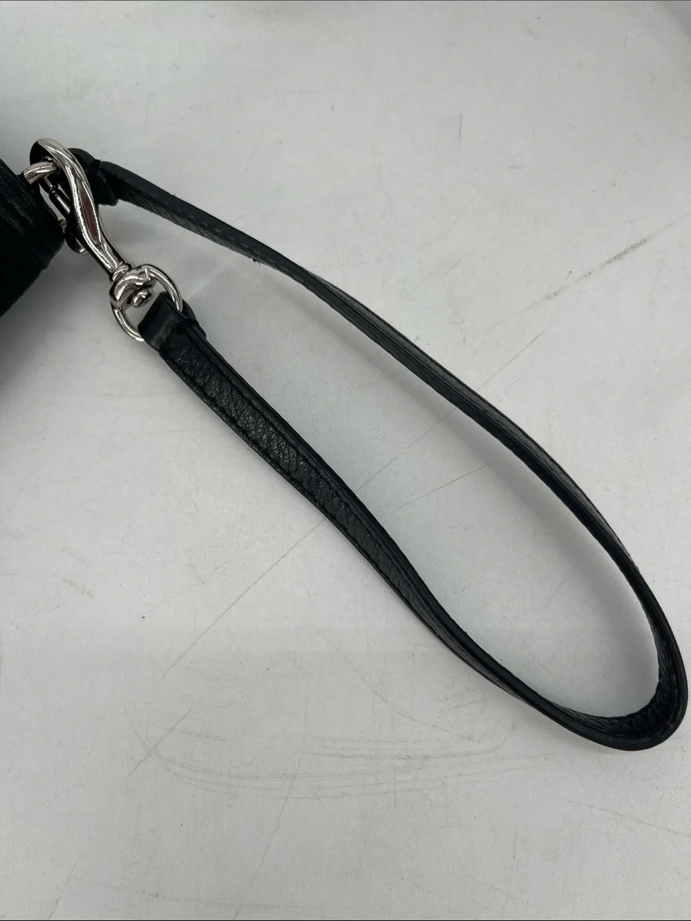 Vintage Coach Signature Black Canvas Turn-Lock Wristlet/Clutch