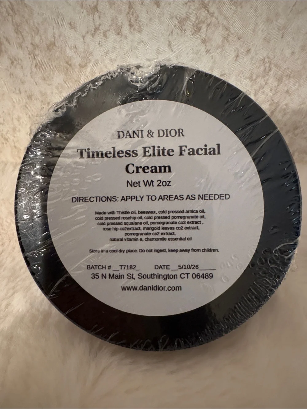 Dani & Dior Timeless Elite Facial Cream - Black & White Jar