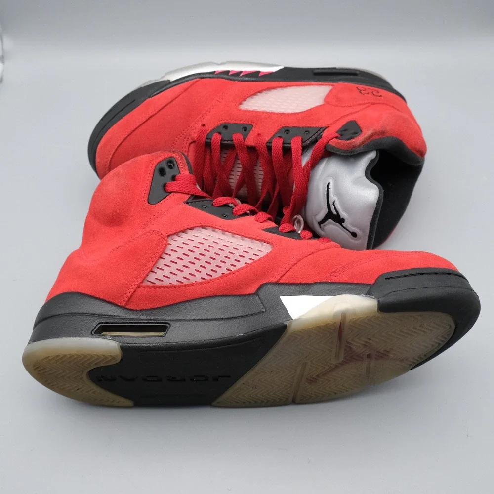 Nike Air Jordan 5 Retro Raging Bull 9.5 Red Suede DD0587-600 2021