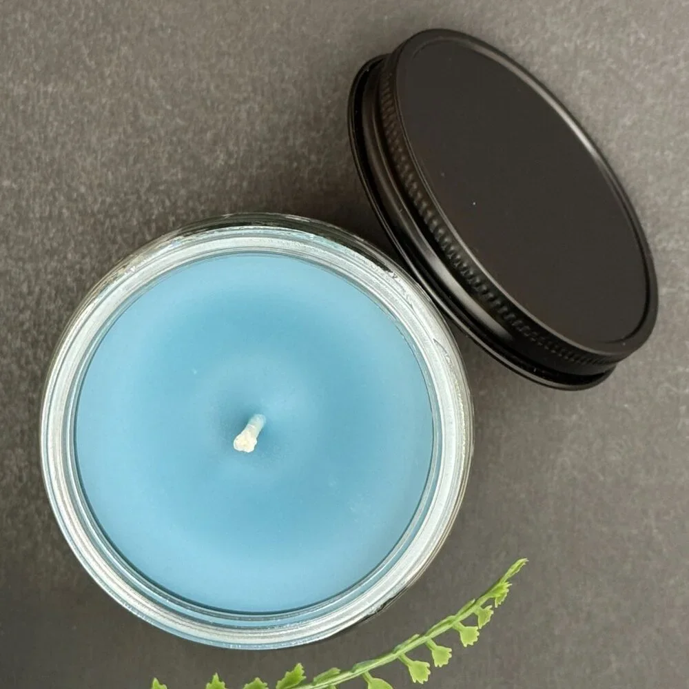 BBW Flannel White Barn Bath & Body Works Mason Jar Single Wick Candle