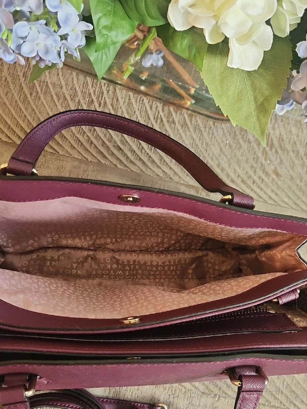 kate spade structured saffiano