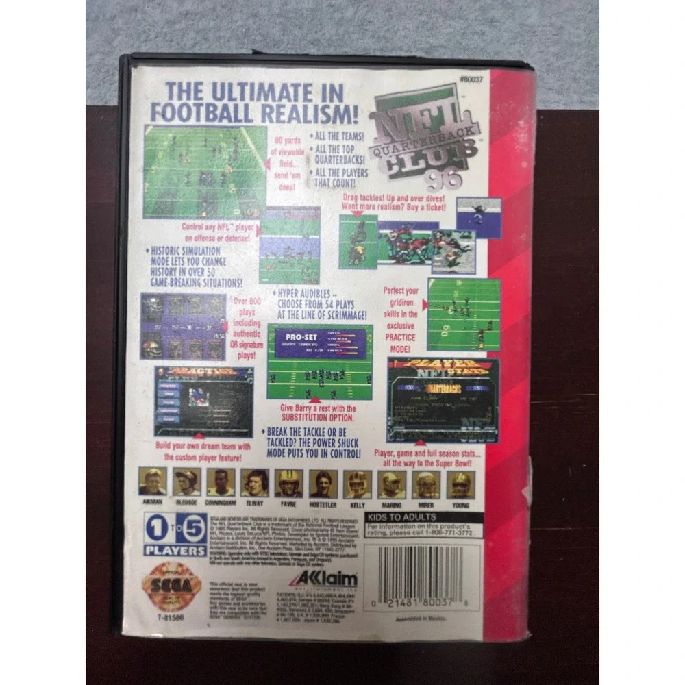 Acclaim nfl quarterback