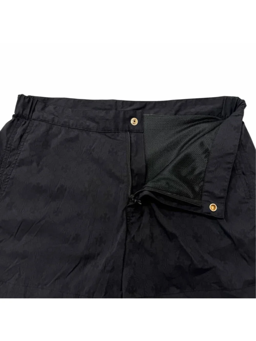 Chrome Hearts Y NOT CH Plus Swim Shorts Cross Ball Dagger Zip CH Plusall Over