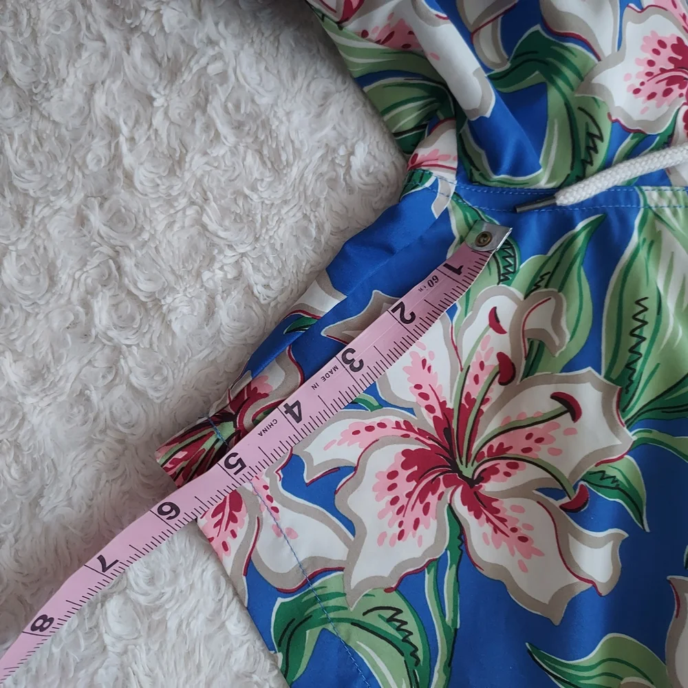 Polo Ralph Lauren Hawaiian Hibiscus Surf Board Swim Trunks Pony Beach Vacation