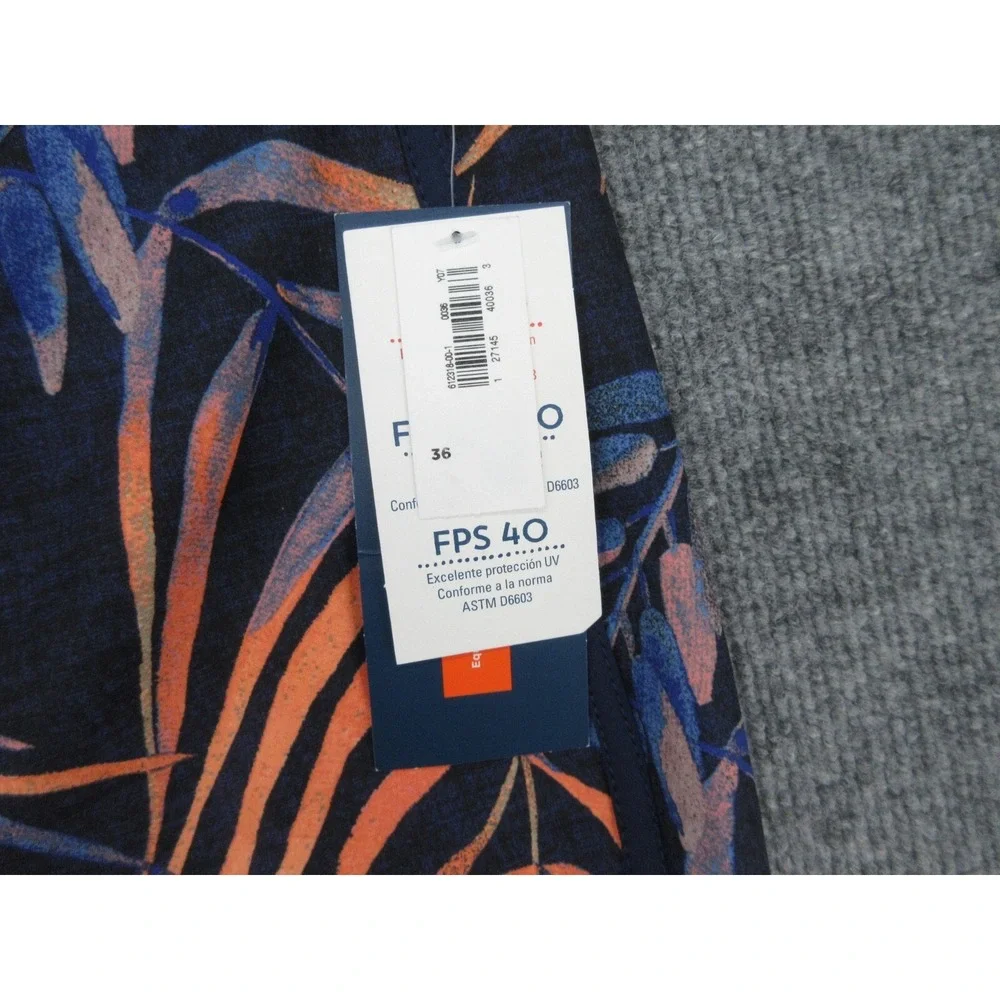 Old Navy Mens Board Shorts NWT Regular Navy Blue Tropical Palm Leaf Print 36