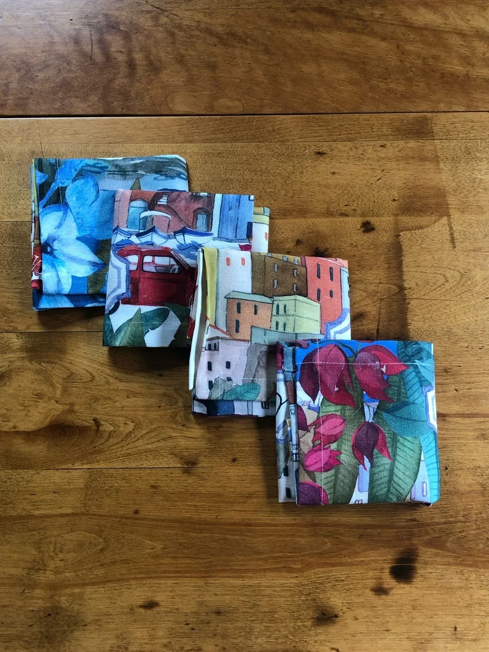 Cinque Terre Scenic Linen Napkins / set of 4